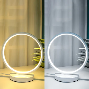 O Típusú Egyszerű, Modern Stílusú LED Álló asztali Lámpa szemvédő Olvasás Akril, Fém asztali Lámpa Éjjeli Dekoratív Világítás 0