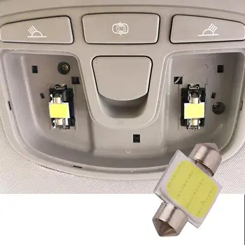 1/2db 31mm-es Girland LED olvasólámpa 12SMD COB Fehér Izzók Auto Ház Tető Autó Lámpa Búra Fény Automatikus Belső olvasólámpa 0