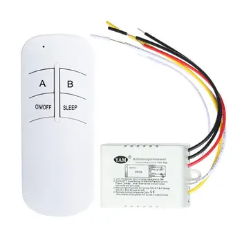 Vezeték nélküli, BE/KI 1 Módja 220V Lámpa Távirányító Kapcsoló Vevő Adó Kapcsoló-Y122 az elszívó ventilátor/LED
