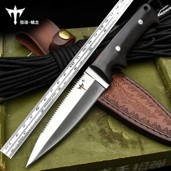 Voltron Kerti kés hordozható önvédelem kés magas keménységű saber kés penge 8CR13mov