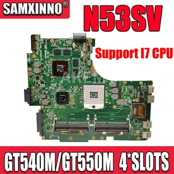90R-N1QMB1300Y N53SV Alaplap csak REV.2.2 ASUS N53S N53SV N53SN N53SM Notebook alaplap GT540/GT550M 4*SLOT Támogatás I7 CPU