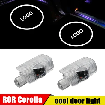 2db led ajtó logó fény Toyota Corolla 2010-2018 Toyota Embléma Lézer Projektor Lámpa Szellem Árnyék Fény Tartozékok