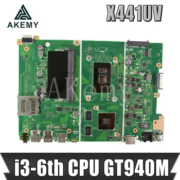 Akemy Az Asus X441UV X441U F441U A441U X441UR Laotop Alaplapja X441UV Alaplap i3-6 CPU GT940M 0