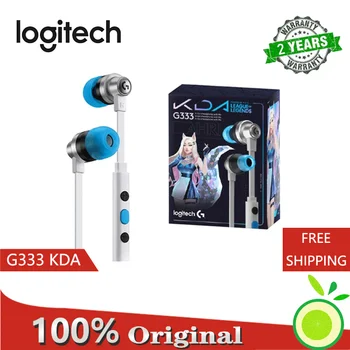 Logitech g333 KDA, In-Ear Gaming Headset Mikrofonnal, Szakmai Gaming USB Headset, 3,5 mm-es, Limitált Kiadás