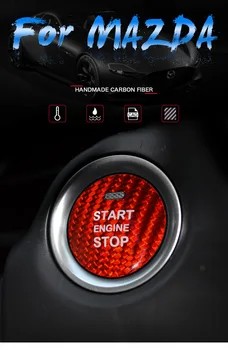 Autó, Motor START Gombra, tegye fel a Fedelet STOP Kapcsoló Kulcs Dekoráció MAZDA CX-8 CX-5 CX-4 CX-3 MX-5 Axela Atenza Autó Tartozékok 0