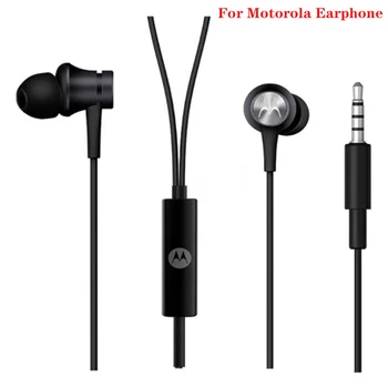 Eredeti 3,5 MM-es fülhallgató Drót Ellenőrzési Fejhallgató Mikrofon Nehéz Basszus Fém Fülhallgató A Motorola Moto Egy Hyper P30 E5 G50 G7 G8