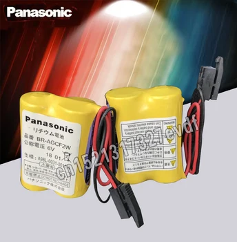 Panasonic 2db/sok BR-AGCF2W 6V Lítium 2200mAh NYRT akkumulátor A98L-0031-0011 A06B-6093-K00 elemeket fekete csatlakozók csatlakozók F