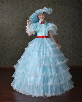 Az elfújta a szélben Scarlett O ' hara cosplay ruha labdát ruha polgárháború ruha ruha cosplay ruha jelmez