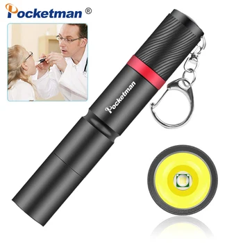Pocketman Hordozható mini LED-Zseblámpa, IP67 Vízálló 3 mód Fáklya Világító Kerti Kemping Sürgősségi Lámpa használata AAA akkumulátor