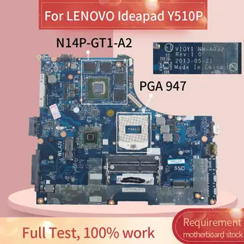 Laptop alaplap A LENOVO Ideapad Y510P Notebook Alaplap NM-A032 SR17C N14P-GT1-A2 DDR3 0