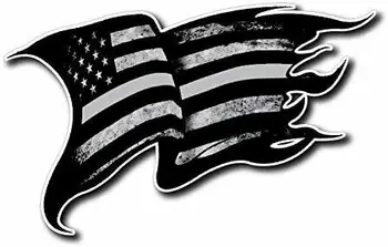 Vékony Szürke Vonal Amerikai Zászló hőátadás Vas a fegyőr Javítás Matricák Autók, Motos, Laptopok, Ipar