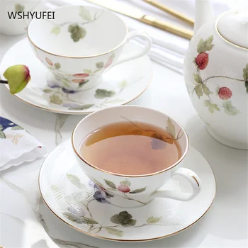 Sima, finom porcelán kávéscsésze Európai stílusú kis luxus meghatározott Brit délutáni tea set kerámia high-end kávét