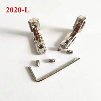 10db 20-sorozat, L Alakú Típus Belső Belső Sarok Csatlakozó Közös Zárójel 2020-ra Alumínium Profil, slot 6 mm csavaros 0