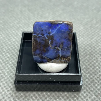 100% - ban természetes ritka Ausztrál vas opal (fényképezett nedves víz állam) gem ásványi példány kvarc drágakövek (doboz méret 2.6 cm) 0