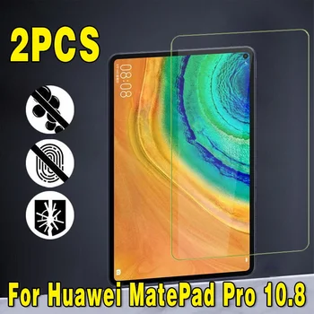 2db Edzett Üveg Huawei MatePad Pro 10.8 Hüvelyk 9H Anti-Semmiből Anti-ujjlenyomat Teljes Film Tabletta Fedezi Képernyő Védő 0