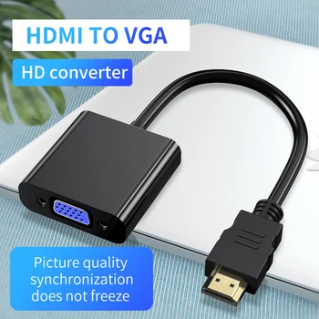 Átalakító HD Audio PS4 Játék Konzol Laptop, Asztali Set-Top Box TV Projektor Kijelző Interfész Kábel HDMI-Kompatibilis VGA