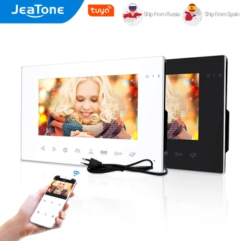 Jeatone 7 Hüvelykes 960P/AHD Tuya WiFi Egységes Videó Kaputelefon Monitor Otthoni Intelligens Képernyő Távirányító Funkció