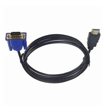 1/1.8/3/5M HDMI Kábel HDMI-VGA HD Audio Adapter Kábel HDMI-VGA Kábel dropshipping 0