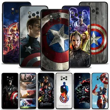 Bosszúállók Amerika Kapitány a Marvel Esetében Xiaomi Poco X3 X3 Pro NFC F3 GT F1 M3 Pro 5G hátlap Fundas coque közelében