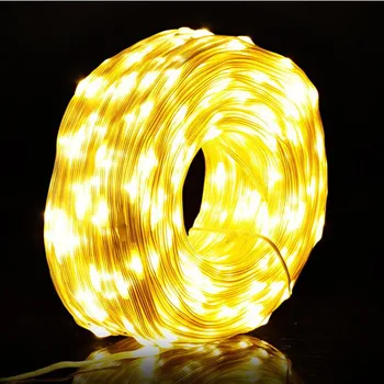 10m/50m/100m Vízálló LED String Fények, a Karácsonyi Koszorú Lámpa Buli, Esküvő, Ünnepi Dekoráció, karácsonyfa Fényei EU-Csatlakozó 0