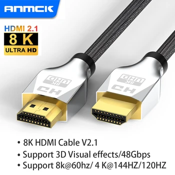 Anmck 8K, HDMI-kompatibilis V2.1 Kábel Ultra High Speed 4K@120HZ HDMI-EGY Elosztó Adapter Kábel TV Box MiBox PS5 Kapcsoló Projektor