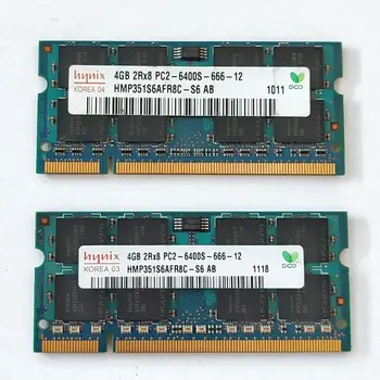 A Hynix DDR2 RAM 4GB/2GB 800MHz Laptop memória DDR2 2RX8 PC2-6400S-666-12 SODIMM 4GB 800MHz 1.8 v 2gb 800mhz