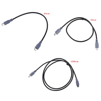 1db 25/50/100cm Mini USB B Típusú Férfi-Micro B Male 5 Pin Átalakító OTG Adapter Vezető adatkábel 0