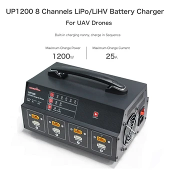 Ultra Power UP1200 1200W 8 /UP1200+ /UP1200AC DUO Csatorna Egyensúly Töltő ( az RC növényvédő drón Lipo Akkumulátor ) 0
