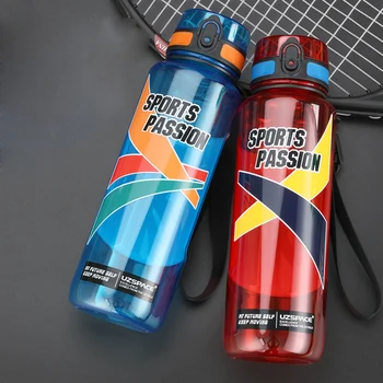 Sport kulacs Környezetbarát BPA-Mentes Műanyag A Futó Tornaterem Jóga a Szabadban, illetve a Kemping Gyorsan a Víz Áramlását Flip szivárgásmentes