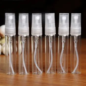 5DB Üveg 5ml Újratölthető Hordozható Minta Parfümös Üveget Utazási Spray Porlasztó Üres Parfümös Üveg Mini Minta Konténer