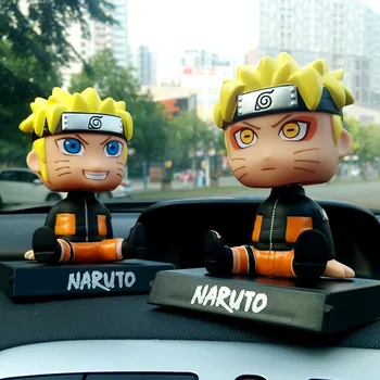 2 Féle Naruto Uzumaki Autó Rázta Fejét Ábra Baba Aranyos Figura Anime a Naruto Ábra Anime Gyermekek Ajándékok