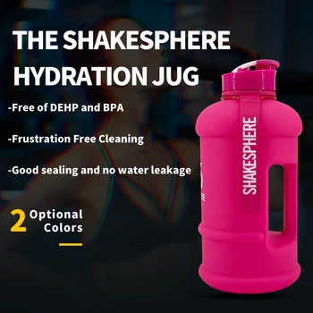 Rózsaszín ShakeSphere nagy kapacitású fitness sport kulacs 1.3 L 0