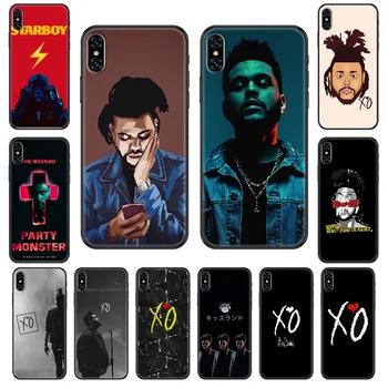 Énekes the Weeknd XO Telefon tok iphone 4 4s 5 5S SE 5C 6 6 7 8 plusz X XS XR 11 PRO MAX 2020 fekete divat miniszterelnök tpu érdekesség