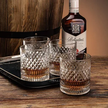 4db Whiskys Üveg Luxus Ajándék Csomag Üveg Bor Család Sört, Kávét Víz Üveg Bögre Iszik Konyha Haza Drinkware