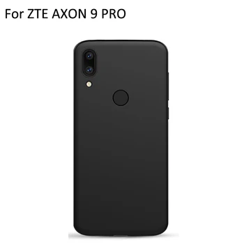 Fekete ZTE AXON9 PRO burkolata ultra vékony, puha telefon esetekben A ZTE AXON 9 PRO burkolata shell vissza fundas bőr 0