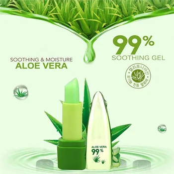 Újonnan Természetes Aloe Vera Rúzs Tartós Szín Hőmérséklet-Változás Hidratáló FIF66