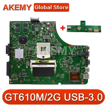 Akemy ÚJ K53SD REV5.1 alaplap Az ASUS K53SD A53S X53S Laptop alaplap HM65 GT610M-2GB-GPU-s USB 3.0 0