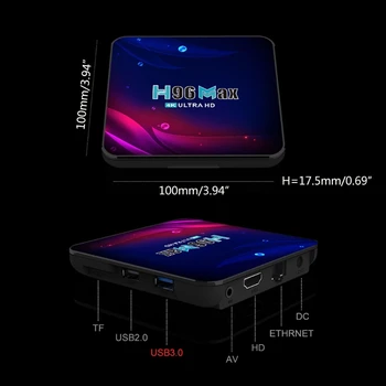 Smart TV Box H96 Max V11 RK3318 Quad-Core for-Android TV BOX 4K 16/32/64GB Media Player