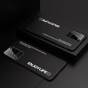 Ultra-vékony, Matt PC Telefon tok Samsung Galaxy S20 S21 S10-E S9 Megjegyzés 20 10 9 Plusz Ütésálló védőborítás