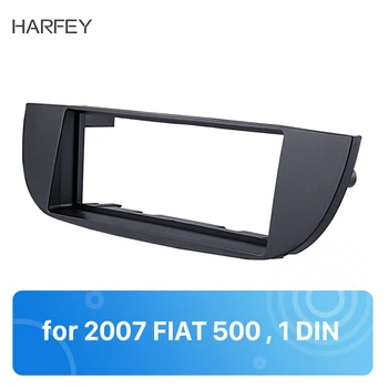 Harfey 183*53mm Trim Kit Egységes Din autórádió Fascia A FIAT 500 Műszerfal Adapter Audio Lejátszó DVD Keret Telepíteni Dash Előlap