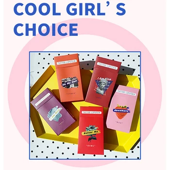 Új 20db /doboz Vatta Lip Tint Folyékony Rúzs cigarettatárca Lip Gloss Tartós, Vízálló Smink Nők Kozmetikumok