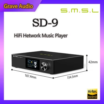 SMSL SD9 MQA Digitális HIFI hálózati zenelejátszó SD9 Támogatás WiFi AirPlay Dlna DSD Merevlemez, SD-9-es Asztali Zene Lejátszó
