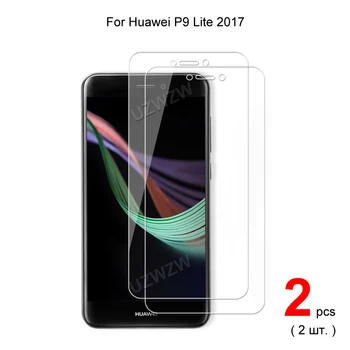 A Huawei P9 Lite 2017 Prémium 2.5 D 0.26 mm-es Edzett Üveg Képernyő Védő Védő Őrség Film HD Tiszta