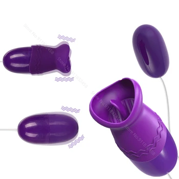 Multi-speed Nyelv Szóbeli Nyalás Vibrátor-USB Vibráló Tojás G-pont Vagina Masszázs Klitorisz Stimulátor Szexuális Játékszerek Nőknek a Szex Bolt 0