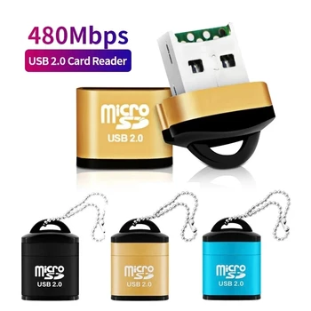 Mini nagysebességű USB2.0 kártyaolvasó Mini USB TF Kártya Adapter MicroSD Memória Kártya PC Asztali Számítógép Laptop Notebook