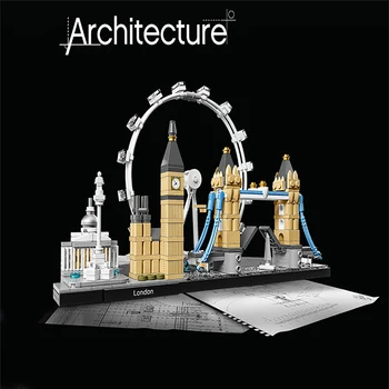 85015 London Építészet Állítsa Be A Big Ben, Tower-Híd Építőkövei Tégla Modell Kompatibilis 21034 Gyermekek Karácsonyi Ajándék Játékok