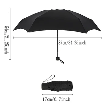 180g Pocket Mini Esernyő Eső Nők Szélálló Tartós 5 Összecsukható Napernyő Hordozható Fényvédő Női Napernyő Esernyő