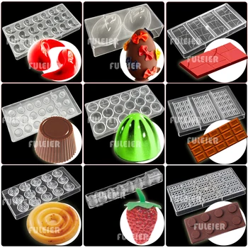 22 Stílus Polikarbonát Csokoládé Formák Sütés Sütemény, Torta, Édesség Candy Penész Csoki Öntőforma Cukrászda Eszközök Bakeware