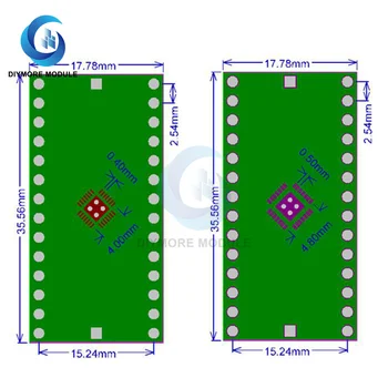 QFN28 0,4 mm 0,5 mm, hogy 2.54 mm Adapter DIP PCB-Testület Átalakító Modul
