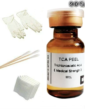 (3 Csomag) 90% - os TCA Bőr Héja KIT - Eltávolítja öregségi Foltok, Anyajegyek, striák 2ML Ingyenes Szállítás